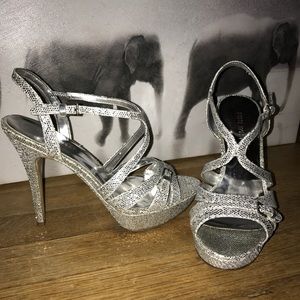 Silver Platform Heels